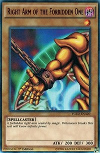 Right Arm of the Forbidden One (A) [YGLD-ENA20] Ultra Rare | Mega City Incorporated