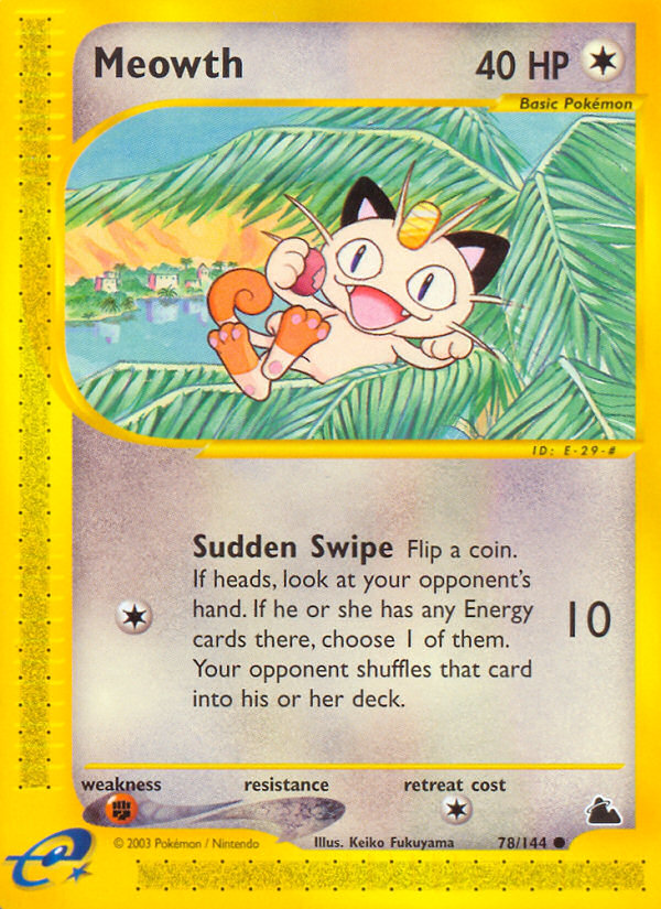 Meowth (78/144) [Skyridge] | Mega City Incorporated