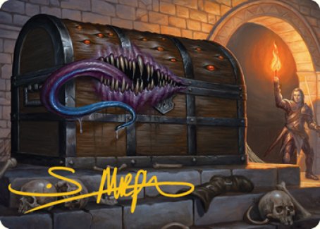 Mimic Art Card (Gold-Stamped Signature) [Dungeons & Dragons: Adventures in the Forgotten Realms Art Series] | Mega City Incorporated