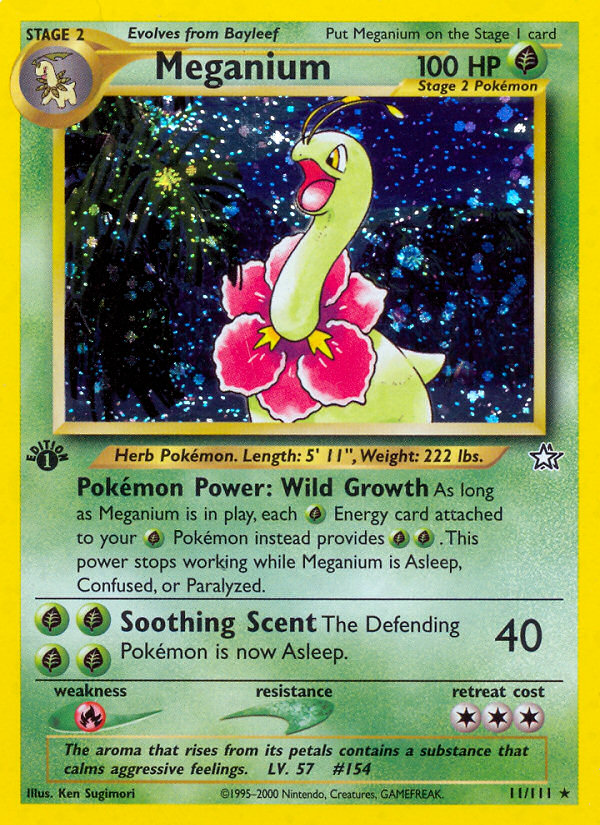 Meganium (11/111) [Neo Genesis 1st Edition] | Mega City Incorporated