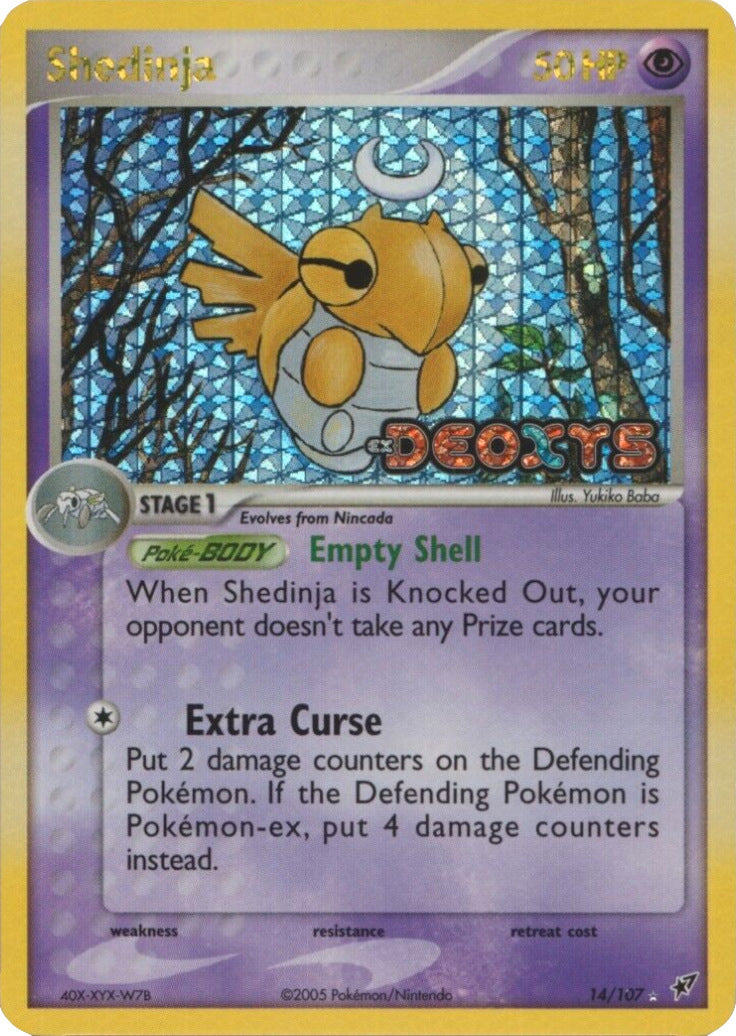 Shedinja (14/107) (Stamped) [EX: Deoxys] | Mega City Incorporated