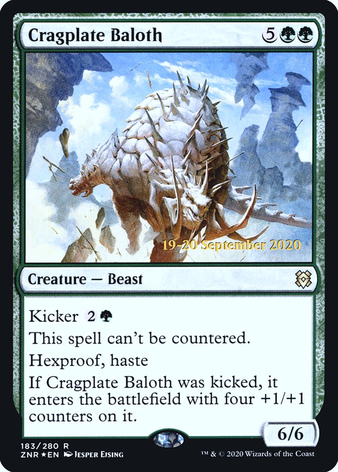 Cragplate Baloth  [Zendikar Rising Prerelease Promos] | Mega City Incorporated