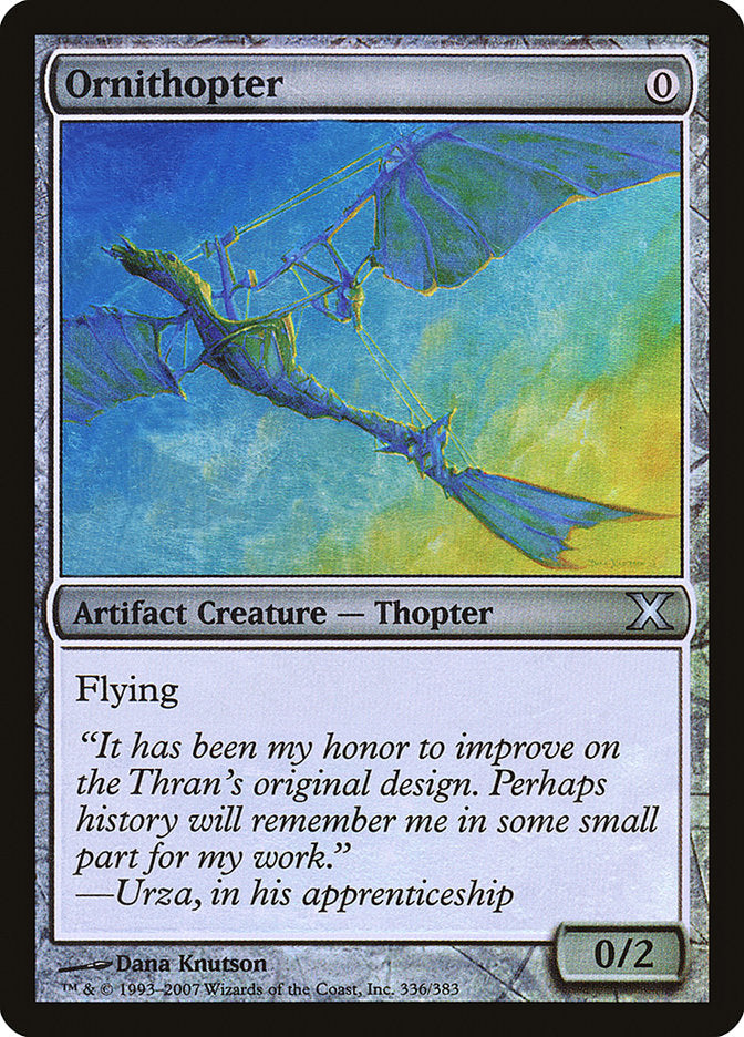 Ornithopter (Premium Foil) [Tenth Edition] | Mega City Incorporated