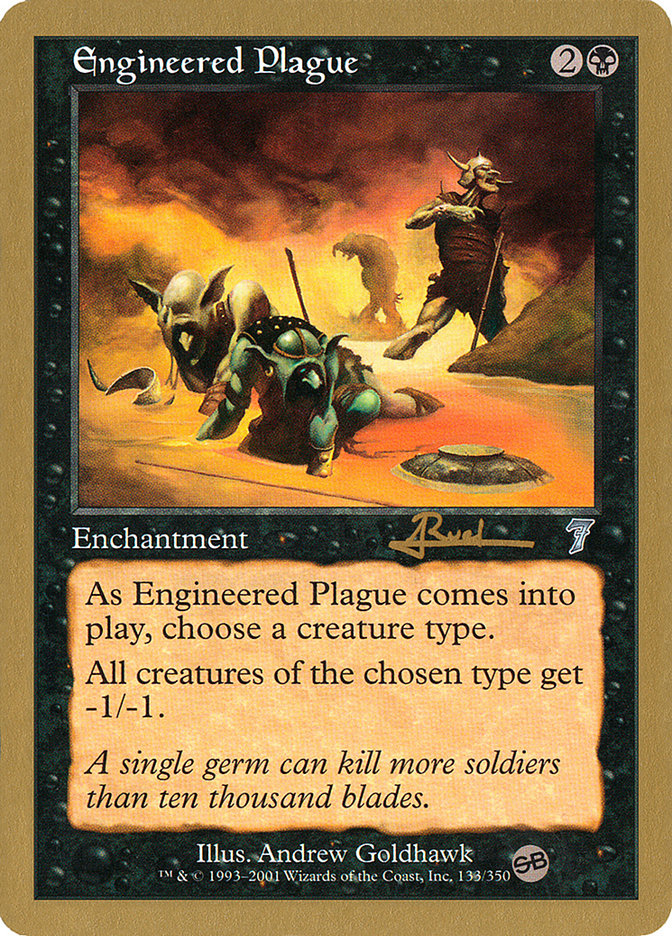 Engineered Plague (Antoine Ruel) (SB) [World Championship Decks 2001] | Mega City Incorporated