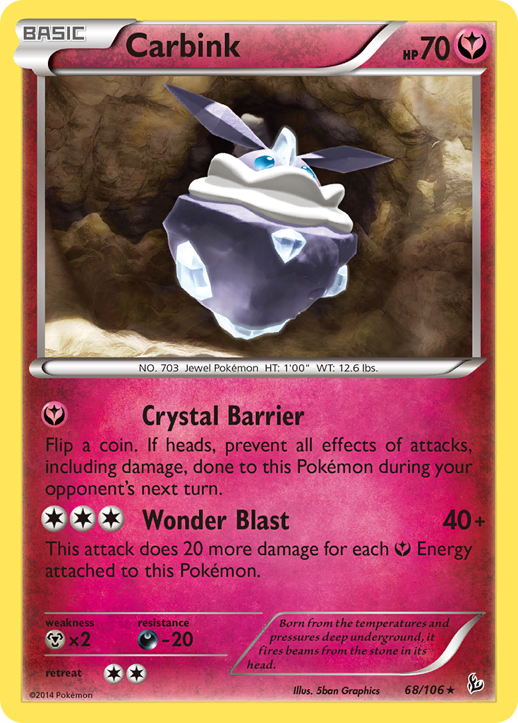 Carbink (68/106) (Theme Deck Exclusive) [XY: Flashfire] | Mega City Incorporated