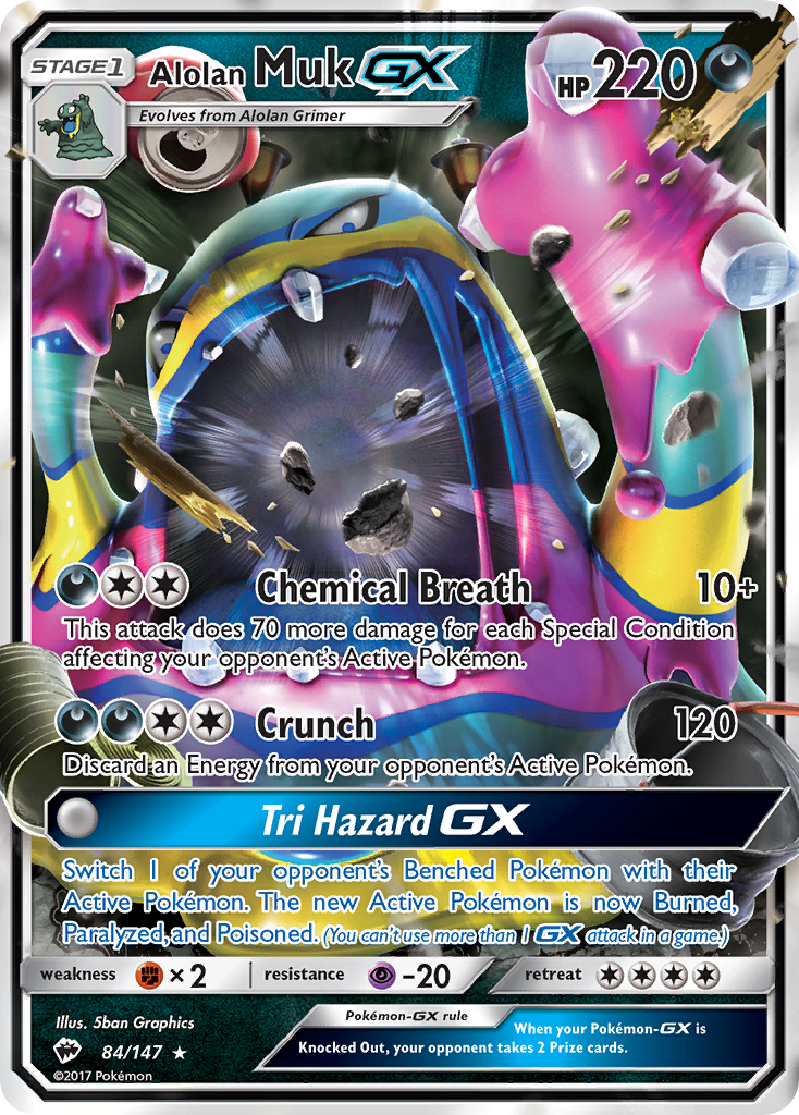 Alolan Muk GX (84/147) [Sun & Moon: Burning Shadows] | Mega City Incorporated