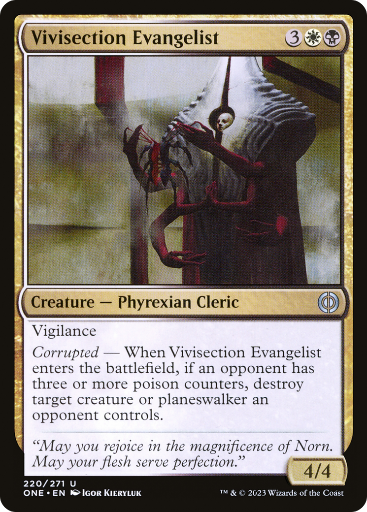 Vivisection Evangelist [Phyrexia: All Will Be One] | Mega City Incorporated