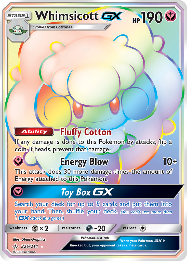 Whimsicott GX (226/214) [Sun & Moon: Unbroken Bonds] | Mega City Incorporated