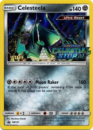 Celesteela (SM131) (Staff Prerelease Promo) [Sun & Moon: Black Star Promos] | Mega City Incorporated