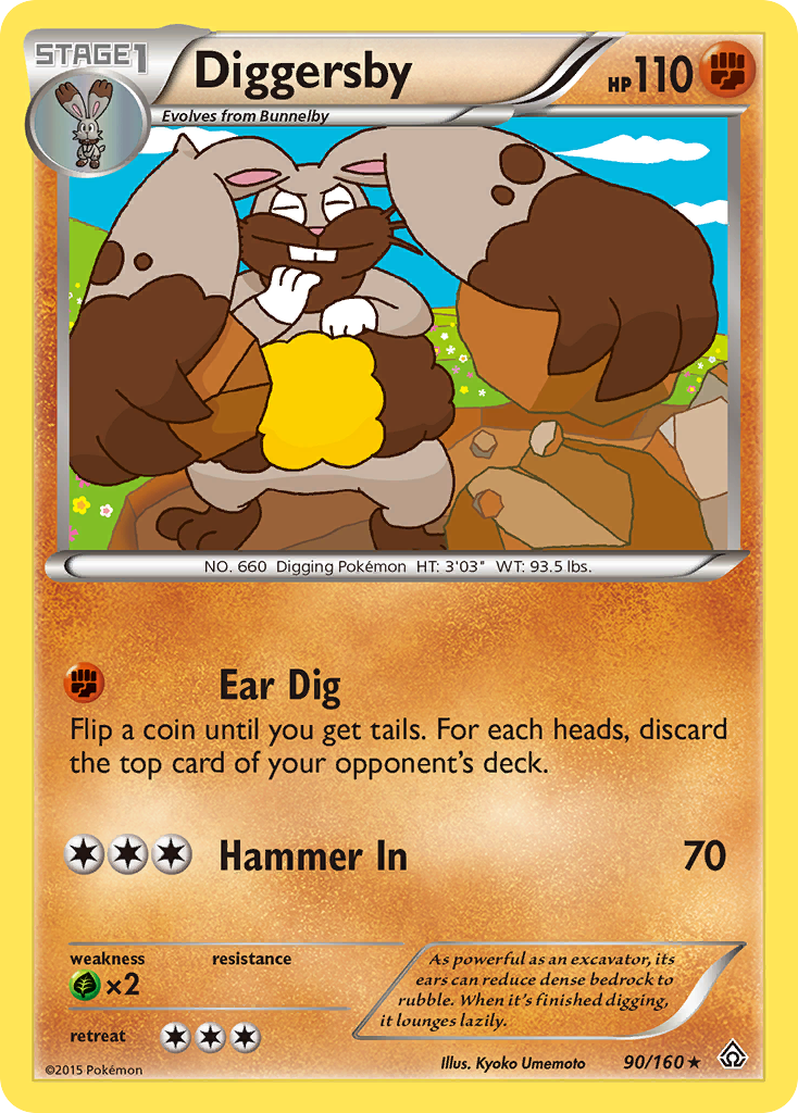 Diggersby (90/160) [XY: Primal Clash] | Mega City Incorporated