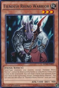 Fiendish Rhino Warrior [BOSH-EN091] Rare | Mega City Incorporated