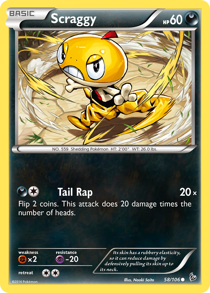 Scraggy (58/106) [XY: Flashfire] | Mega City Incorporated