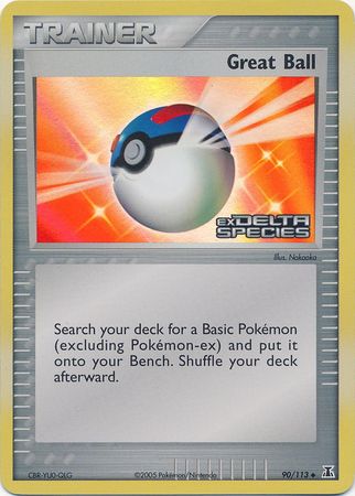 Great Ball (90/113) (Stamped) [EX: Delta Species] | Mega City Incorporated