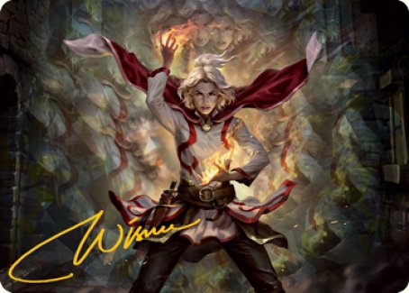 Delina, Wild Mage Art Card (Gold-Stamped Signature) [Dungeons & Dragons: Adventures in the Forgotten Realms Art Series] | Mega City Incorporated