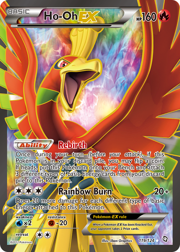 Ho-Oh EX (119/124) [Black & White: Dragons Exalted] | Mega City Incorporated