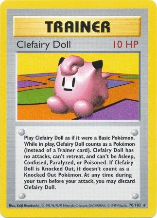 Clefairy Doll (70/102) [Base Set Shadowless Unlimited] | Mega City Incorporated