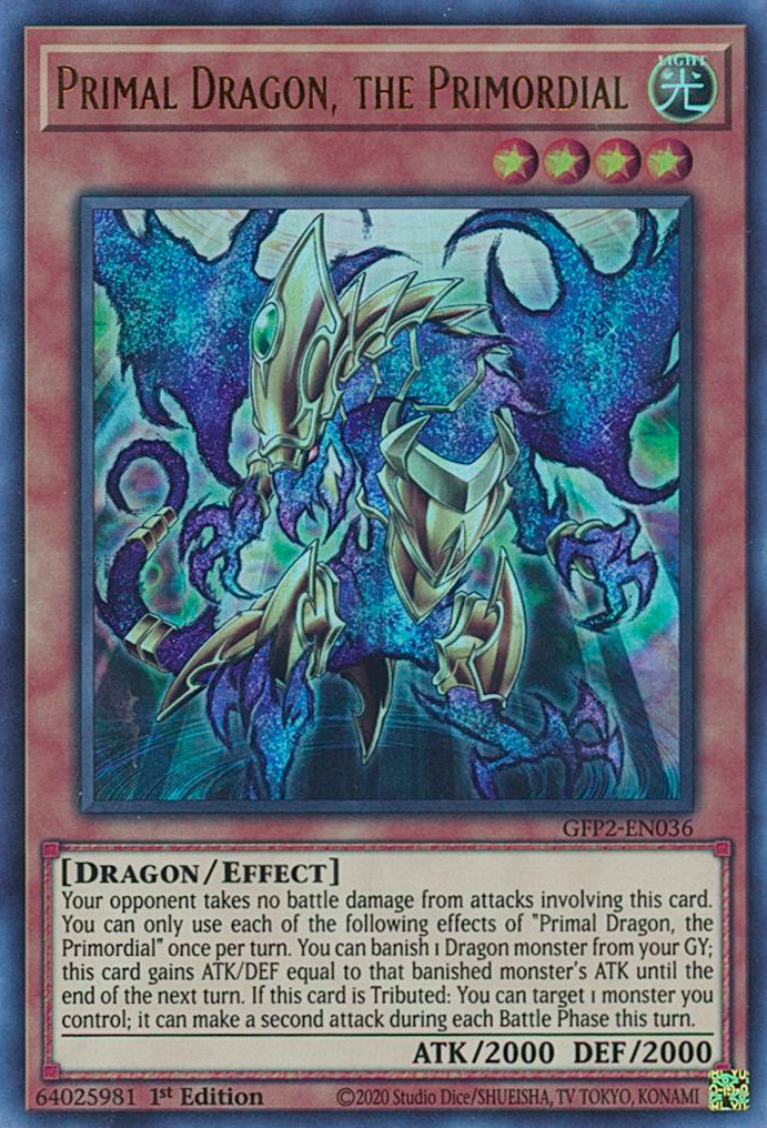 Primal Dragon, the Primordial [GFP2-EN036] Ultra Rare | Mega City Incorporated