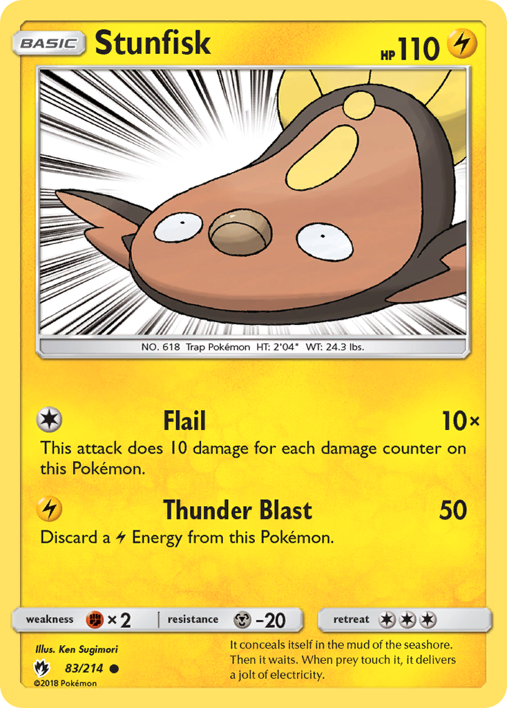 Stunfisk (83/214) [Sun & Moon: Lost Thunder] | Mega City Incorporated