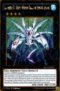 Number 37: Hope Woven Dragon Spider Shark [PGL3-EN007] Gold Secret Rare | Mega City Incorporated