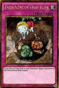 Treacherous Trap Hole [PGL3-EN036] Gold Secret Rare | Mega City Incorporated