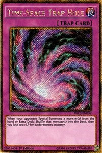 Time-Space Trap Hole [PGL3-EN039] Gold Secret Rare | Mega City Incorporated