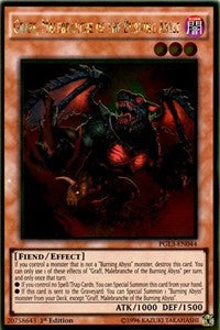 Graff, Malebranche of the Burning Abyss [PGL3-EN044] Gold Rare | Mega City Incorporated