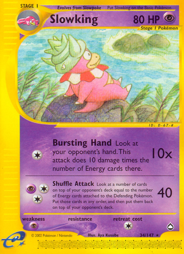 Slowking (34/147) [Aquapolis] | Mega City Incorporated