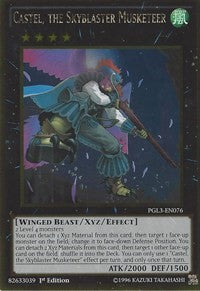 Castel, the Skyblaster Musketeer [PGL3-EN076] Gold Rare | Mega City Incorporated