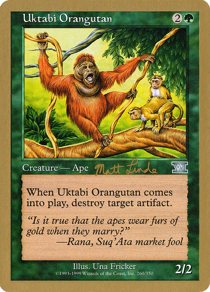 Uktabi Orangutan (Matt Linde) [World Championship Decks 1999] | Mega City Incorporated