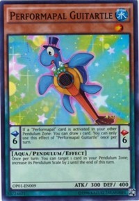 Performapal Guitartle [OP01-EN009] Super Rare | Mega City Incorporated