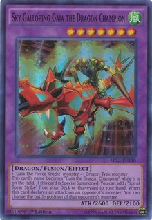 Sky Galloping Gaia the Dragon Champion [MIL1-EN010] Super Rare | Mega City Incorporated