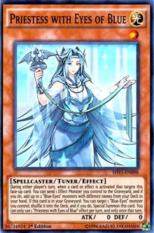 Priestess with Eyes of Blue [SHVI-EN098] Super Rare | Mega City Incorporated