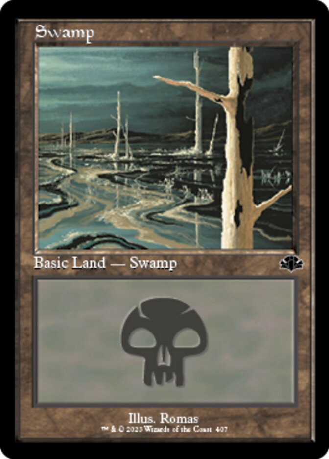 Swamp (407) (Retro) [Dominaria Remastered] | Mega City Incorporated