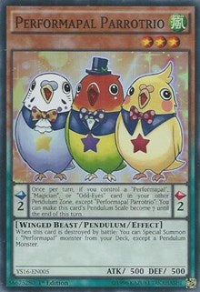 Performapal Parrotrio [YS16-EN005] Super Rare | Mega City Incorporated