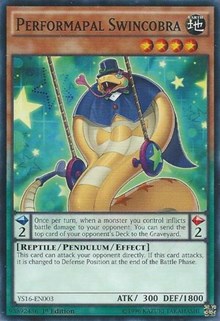 Performapal Swincobra [YS16-EN003] Common | Mega City Incorporated