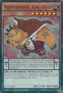 Performapal King Bear [YS16-EN002] Ultra Rare | Mega City Incorporated