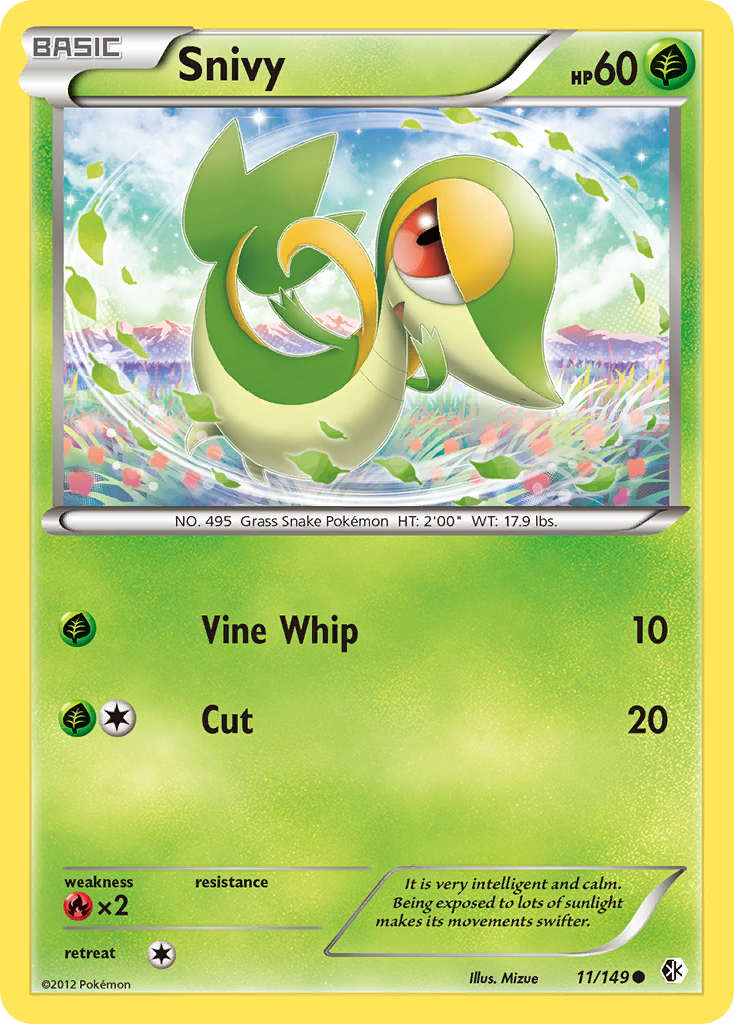 Snivy (11/149) [Black & White: Boundaries Crossed] | Mega City Incorporated