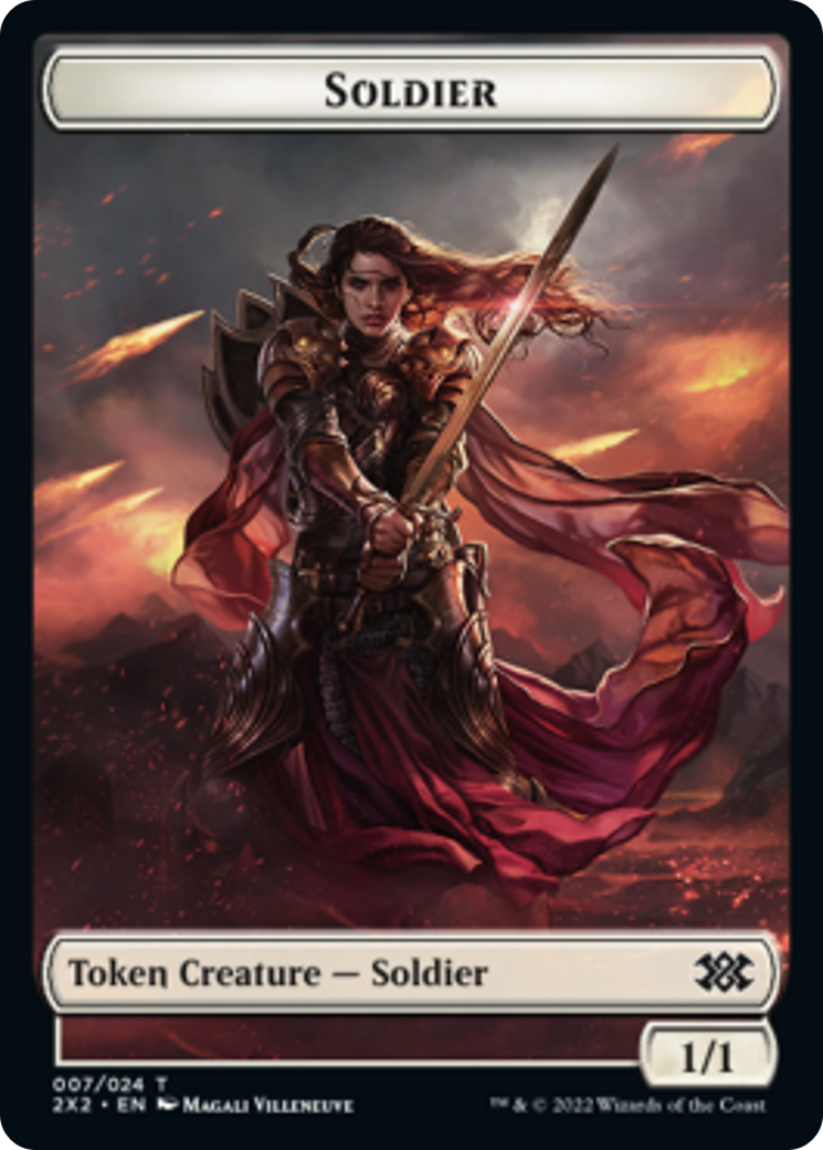 Elemental // Soldier Double-sided Token [Double Masters 2022 Tokens] | Mega City Incorporated