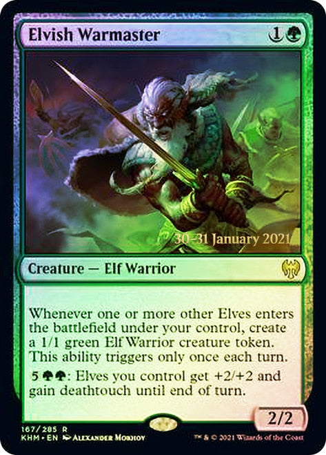 Elvish Warmaster  [Kaldheim Prerelease Promos] | Mega City Incorporated