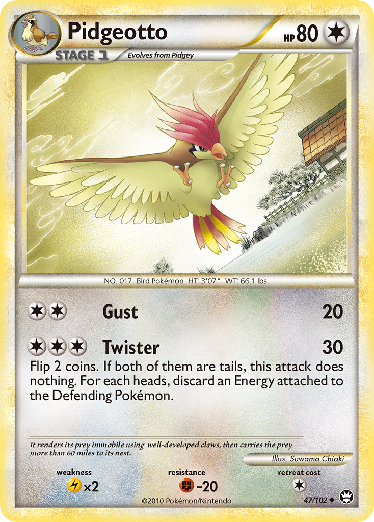 Pidgeotto (47/102) [HeartGold & SoulSilver: Triumphant] | Mega City Incorporated