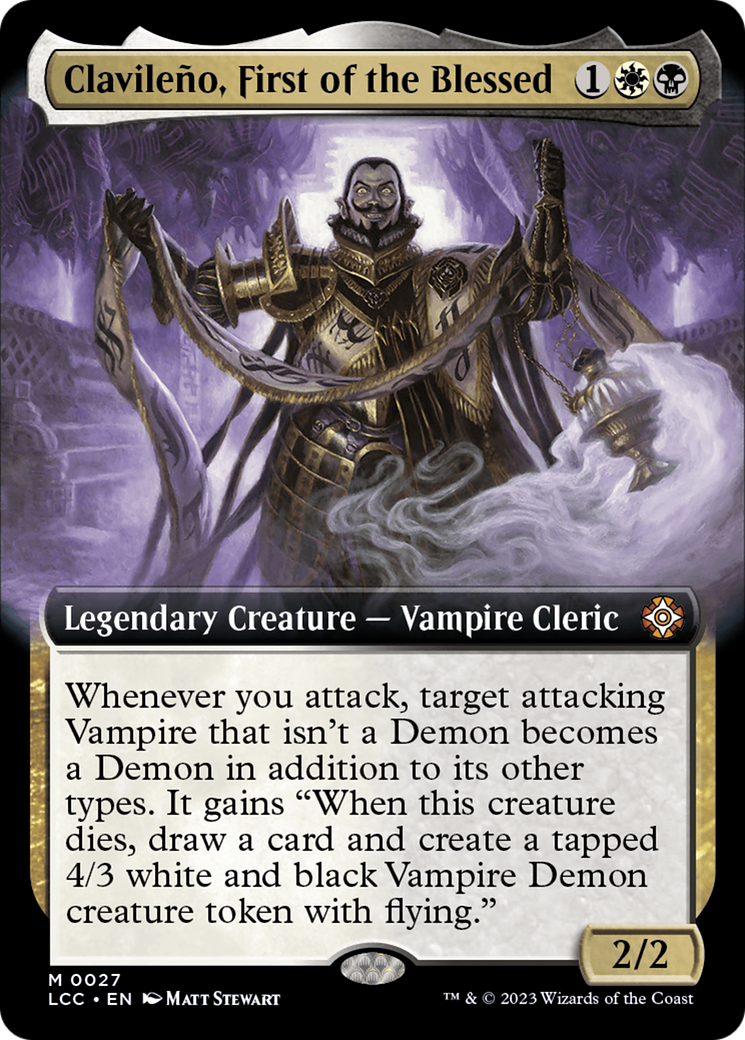 Clavileno, First of the Blessed (Extended Art) [The Lost Caverns of Ixalan Commander] | Mega City Incorporated