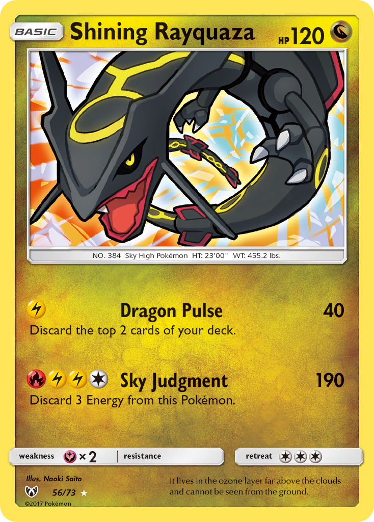 Shining Rayquaza (56/73) [Sun & Moon: Shining Legends] | Mega City Incorporated