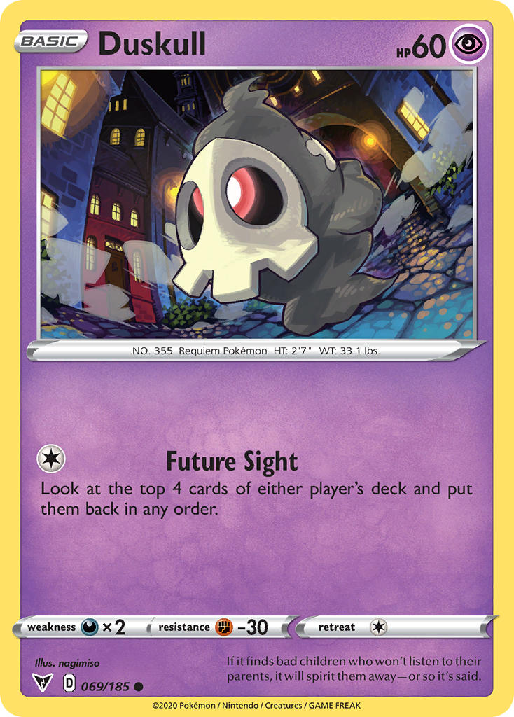 Duskull (069/185) [Sword & Shield: Vivid Voltage] | Mega City Incorporated