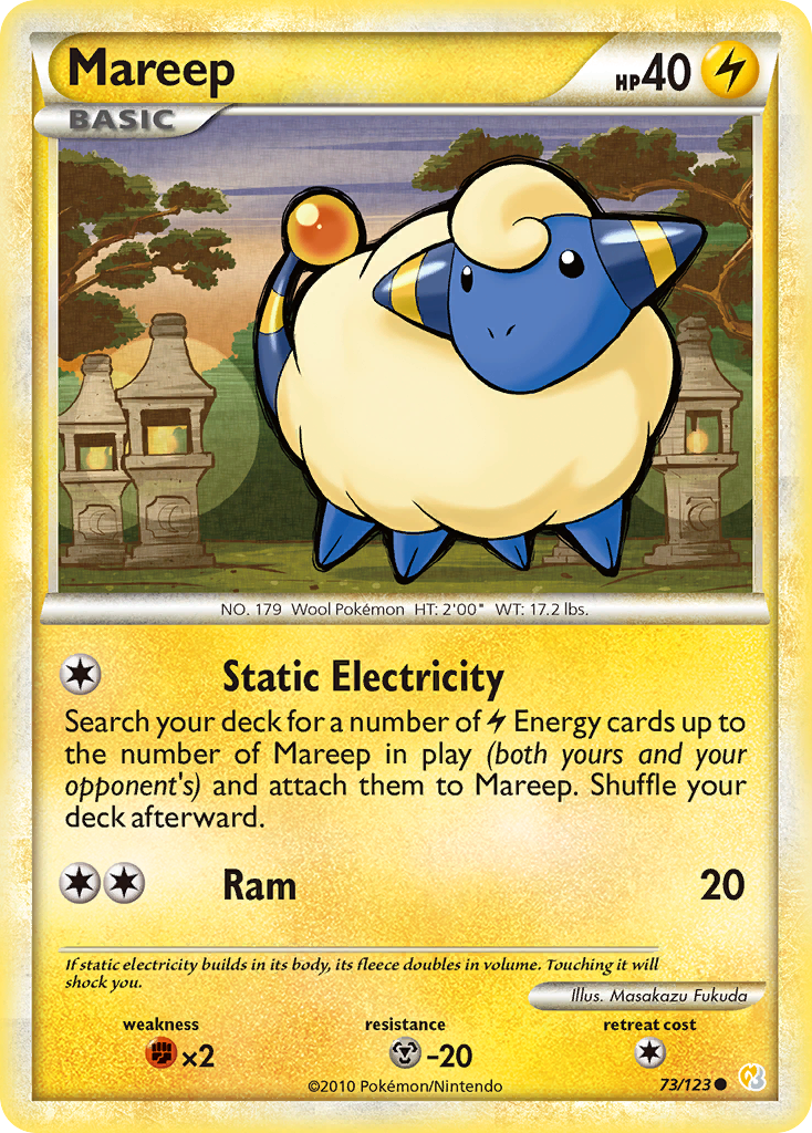 Mareep (73/123) [HeartGold & SoulSilver: Base Set] | Mega City Incorporated