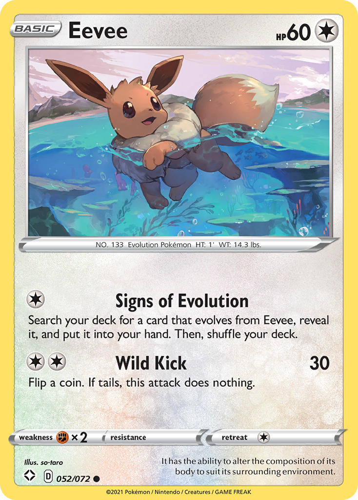 Eevee (052/072) [Sword & Shield: Shining Fates] | Mega City Incorporated