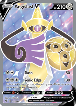 Aegislash V (177/185) [Sword & Shield: Vivid Voltage] | Mega City Incorporated