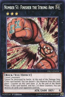 Number 51: Finisher the Strong Arm [DRL3-EN024] Secret Rare | Mega City Incorporated