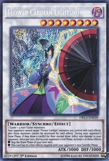 Flower Cardian Lightshower [DRL3-EN039] Secret Rare | Mega City Incorporated