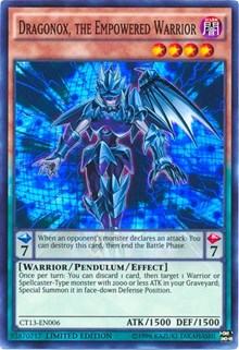 Dragonox, the Empowered Warrior [CT13-EN006] Super Rare | Mega City Incorporated