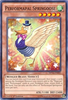 Performapal Springoose [MP16-EN005] Common | Mega City Incorporated